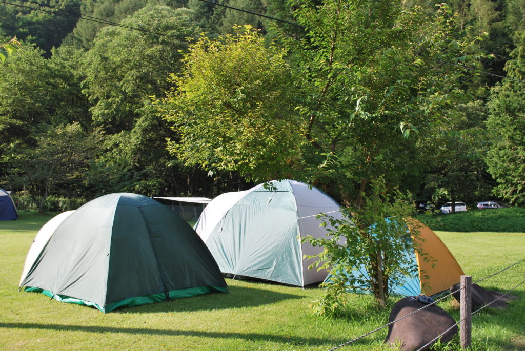 3種類のドーム型テント